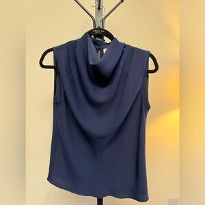 Navy Blue, Aritzia Cowl Turtle Neck Tank